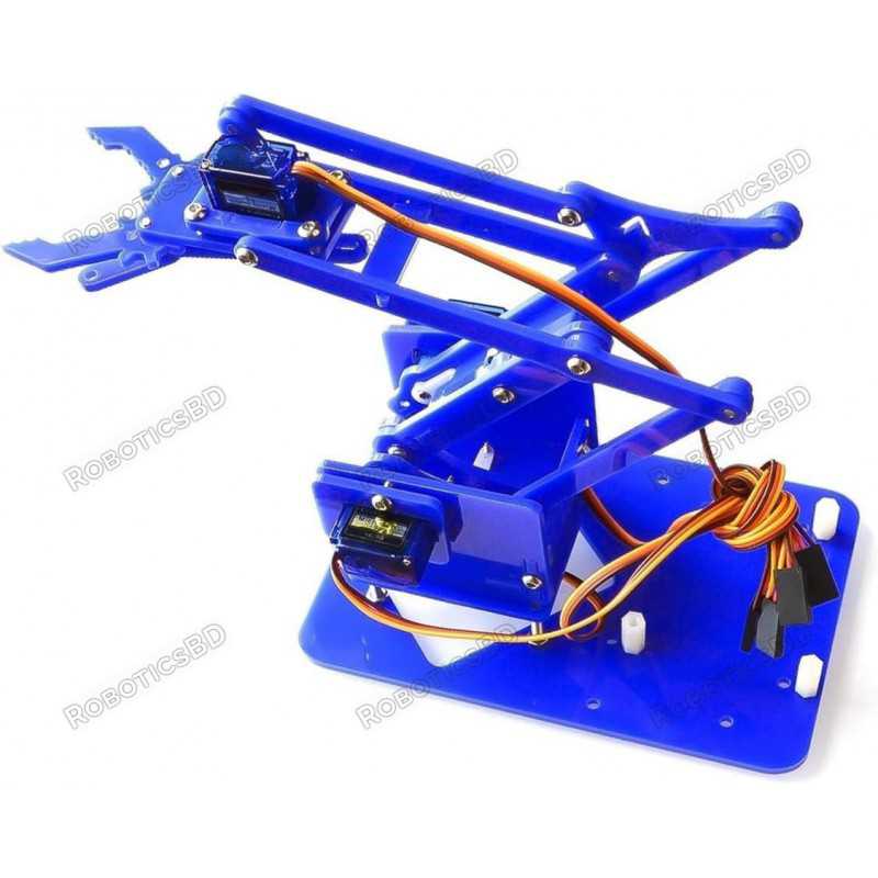 4 DOF Robotic Arm Acrylic DIY Unassembled Robotics Bangladesh 4 DOF Robotic Arm Acrylic DIY Unassembled Robotics Bangladesh