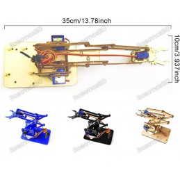 4 DOF Robotic Arm Acrylic DIY Unassembled Robotics Bangladesh