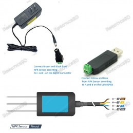 Soil NPK Sensor Agricultural RS485/Modbus Robotics Bangladesh
