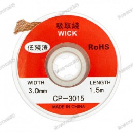 Desoldering Braid Solder Remover Wick 3mm Robotics Bangladesh