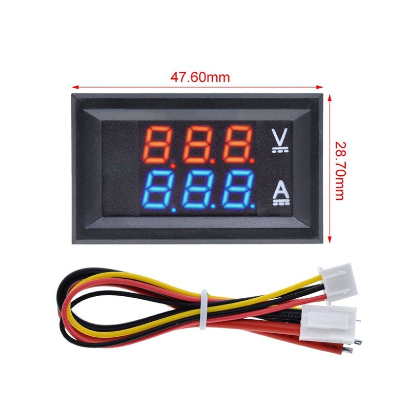 Dual Display 0-100V / 0-10A Panel Meter Robotics Bangladesh