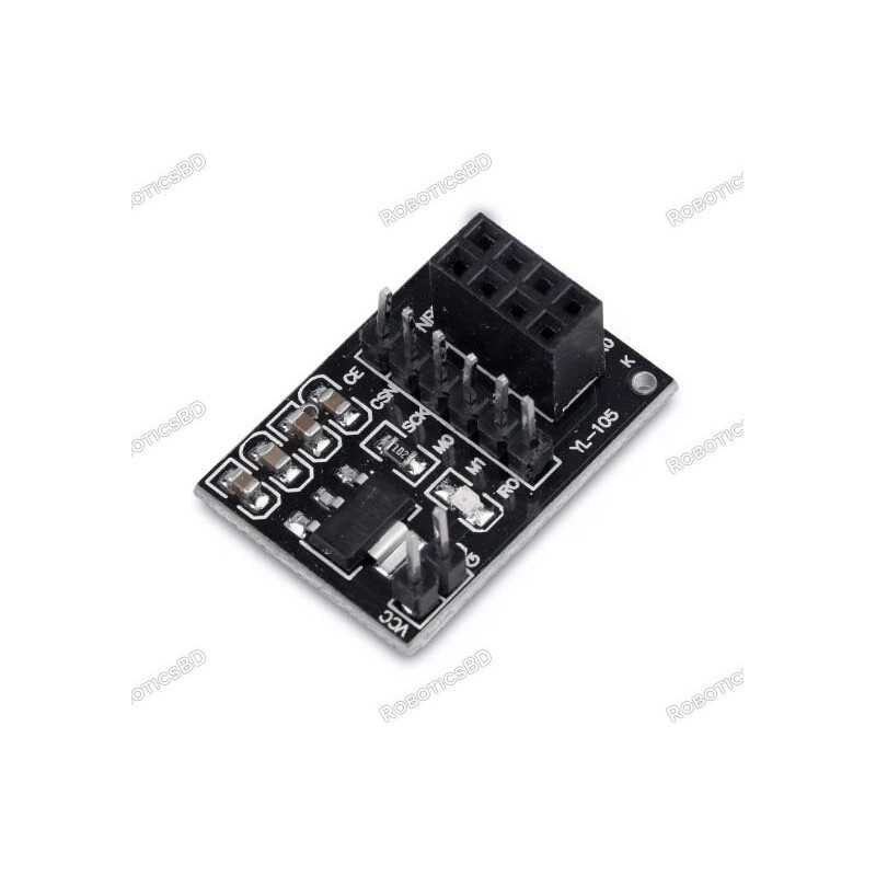 nRF24L01 Breakout Adapter with Voltage Regulator Robotics Bangladesh nRF24L01 Breakout Adapter with Voltage Regulator Robotics Bangladesh