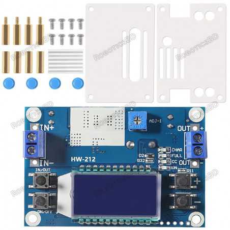Buck Converter CC CV 1.2V-32V 5A Adjustable Regulated Power Supply Voltmeter Ammeter DIY Kit Robotics Bangladesh