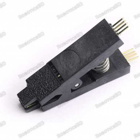 Programmer Testing IC Test Clip Black SOIC8/SOP8 Flash Chip IC Test Clamp Robotics Bangladesh