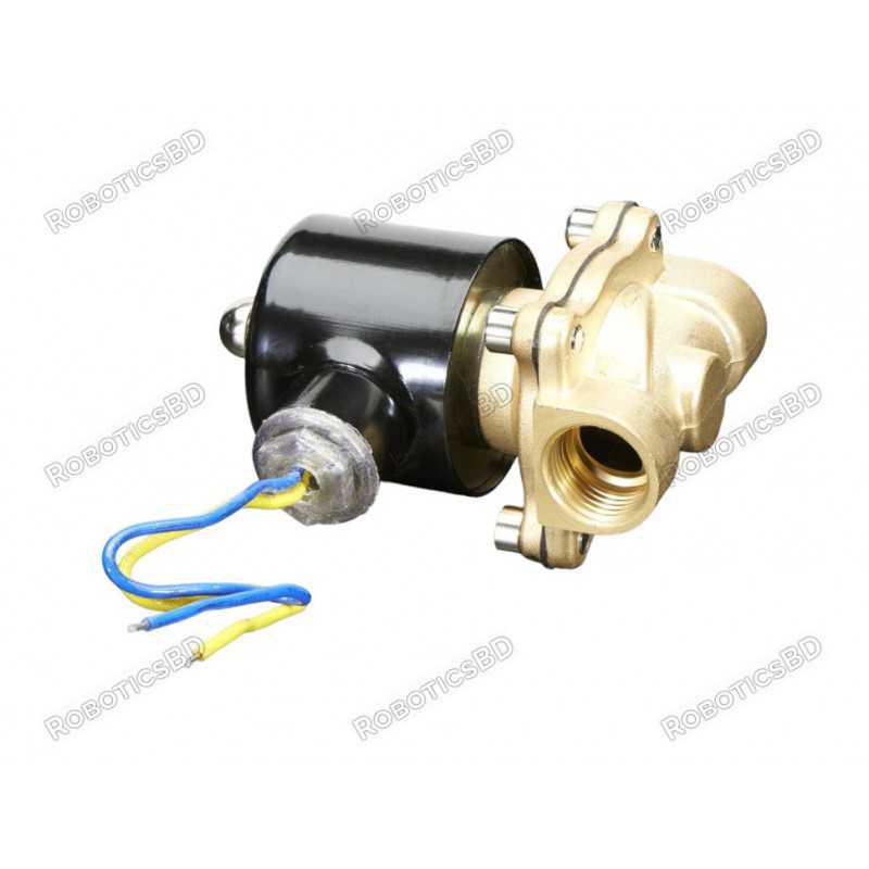 Brass Liquid Solenoid Valve - 12V - 1/2 NPS Robotics Bangladesh Brass Liquid Solenoid Valve - 12V - 1/2 NPS Robotics Bangladesh