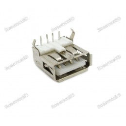 USB Female Type A DIP Connector PCB Mount Right Angle Robotics Bangladesh