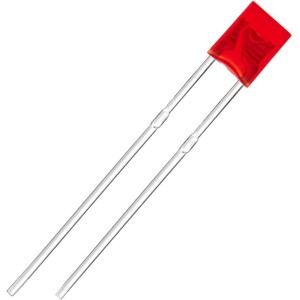 Red LED rectangular 2x5x7mm Robotics Bangladesh
