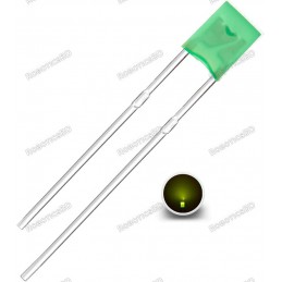 Green LED rectangular 2x5x7mm Robotics Bangladesh