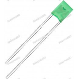 Green LED rectangular 2x5x7mm Robotics Bangladesh