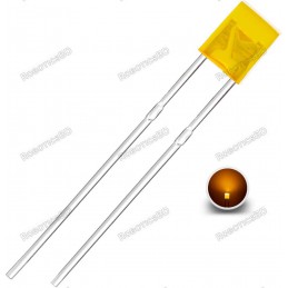 Yellow LED rectangular 2x5x7mm Robotics Bangladesh