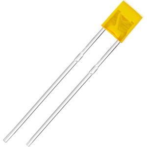 Yellow LED rectangular 2x5x7mm Robotics Bangladesh