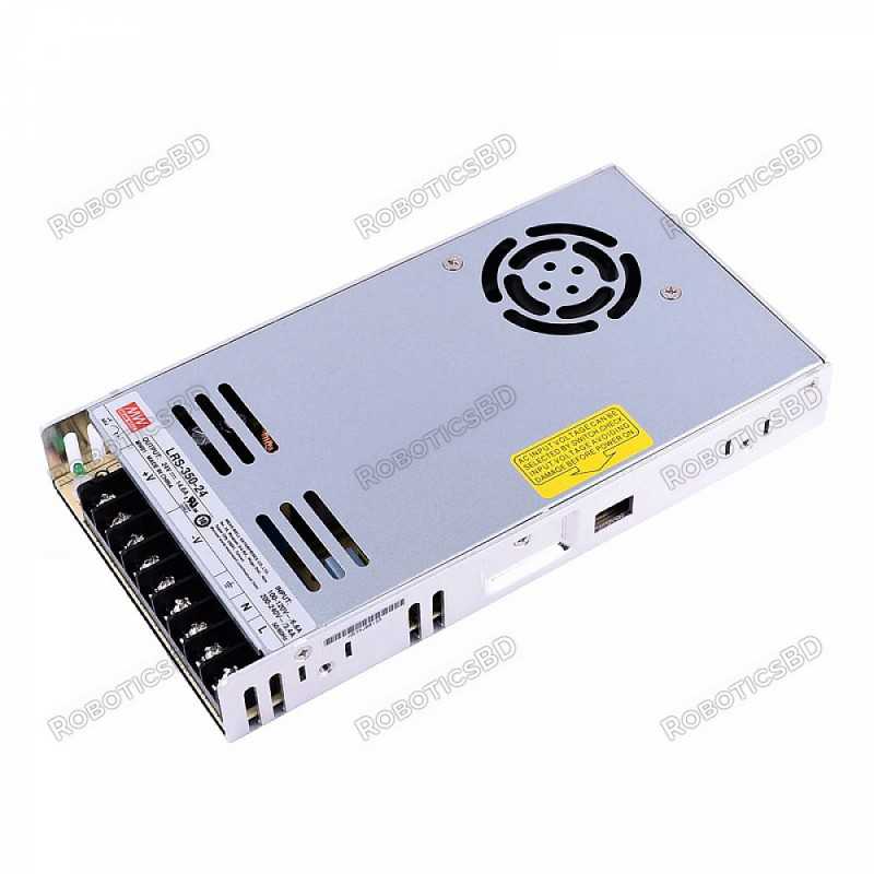 Genuine LRS-350-24 MEANWELL 350W 24VDC 14.6A 115/230VAC Enclosed Switching Power Supply Robotics Bangladesh Genuine LRS-350-24 MEANWELL 350W 24VDC 14.6A 115/230VAC Enclosed Switching Power Supply Robotics Bangladesh