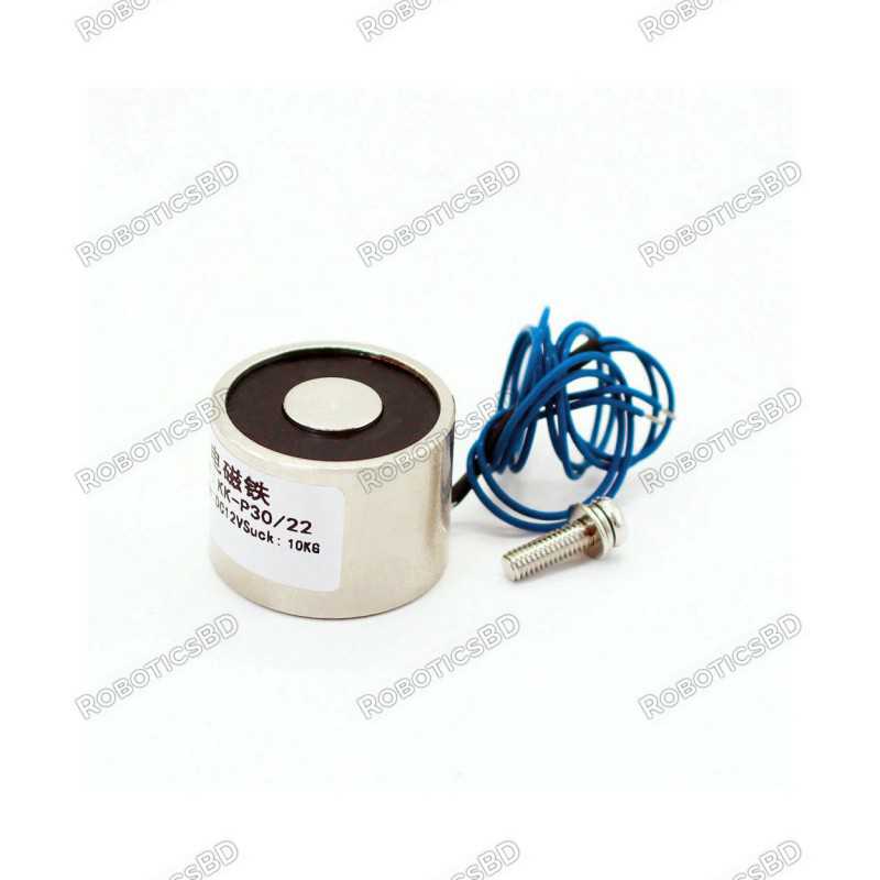 5V Electromagnet - 10 Kg Holding Force - P30/22 Robotics Bangladesh 5V Electromagnet - 10 Kg Holding Force - P30/22 Robotics Bangladesh