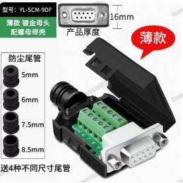 DE-9 (DB-9) Female Socket Connector to Terminal Block Breakout Robotics Bangladesh