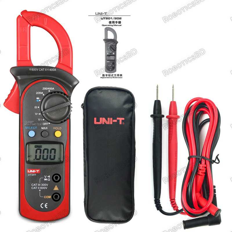 UNI-T UT201 Clamp Meter Robotics Bangladesh UNI-T UT201 Clamp Meter Robotics Bangladesh
