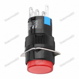AL6 Self-Locking Switch 5-Pin - Red LED Robotics Bangladesh