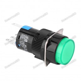 AL6 Push button Switch 5-Pin - Green LED Robotics Bangladesh