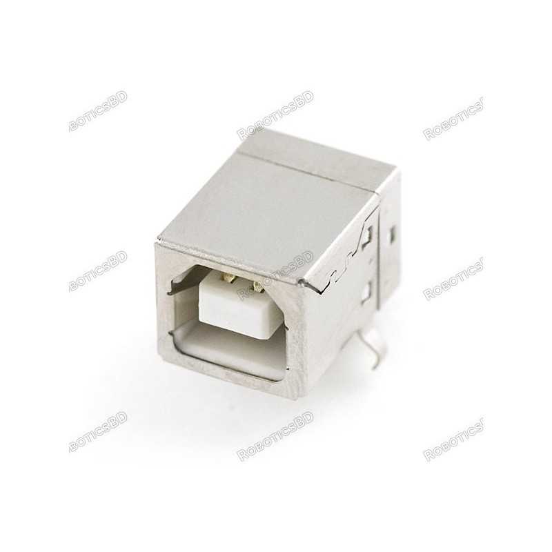 USB 2.0 Type B 4 Pin Right Angle Connector Robotics Bangladesh USB 2.0 Type B 4 Pin Right Angle Connector Robotics Bangladesh