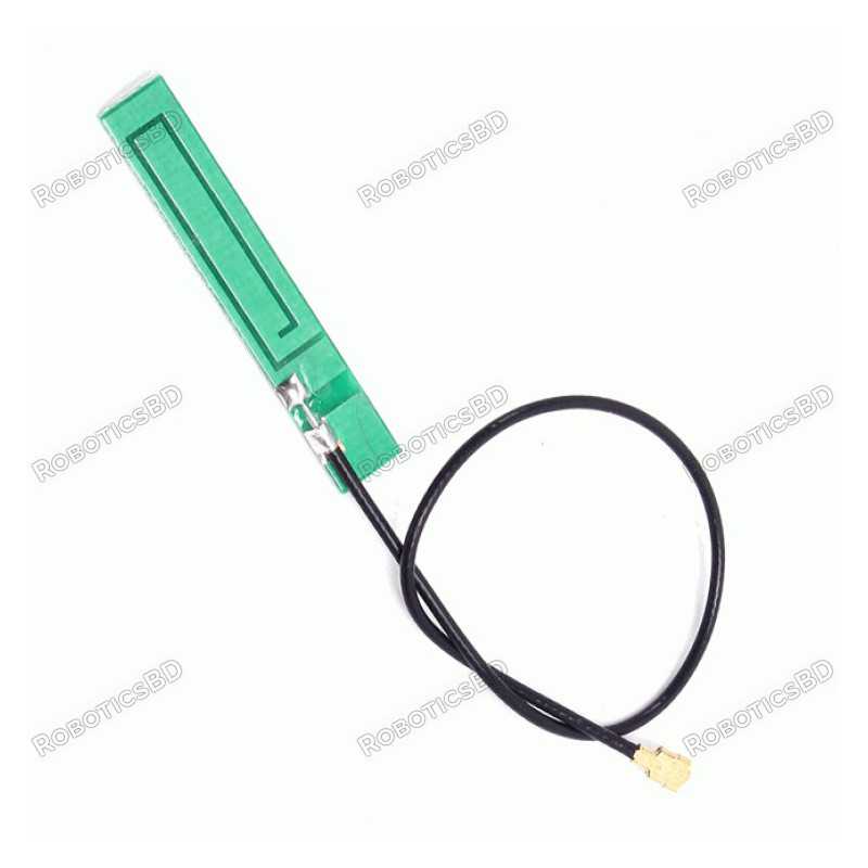 PCB Antenna - U.FL (2.4GHz) 50x10x1mm SiM800L GSM built-in Antenna Extension Robotics Bangladesh PCB Antenna - U.FL (2.4GHz) 50x10x1mm SiM800L GSM built-in Antenna Extension Robotics Bangladesh