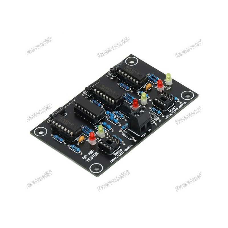 Operational Single/Dual Amplifier OP AMP Tester Single/Dual Op Amp Test Board Robotics Bangladesh Operational Single/Dual Amplifier OP AMP Tester Single/Dual Op Amp Test Board Robotics Bangladesh