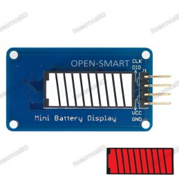 Open Smart Battery Style Digital Tube LED Battery Level Display Module Robotics Bangladesh