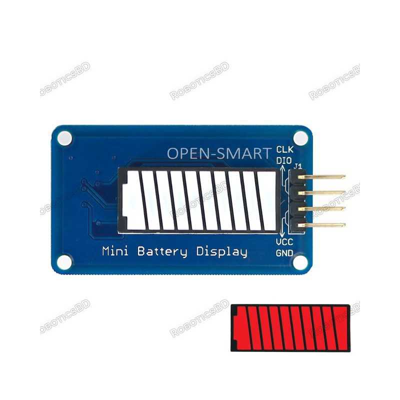 Open Smart Battery Style Digital Tube LED Battery Level Display Module Robotics Bangladesh Open Smart Battery Style Digital Tube LED Battery Level Display Module Robotics Bangladesh