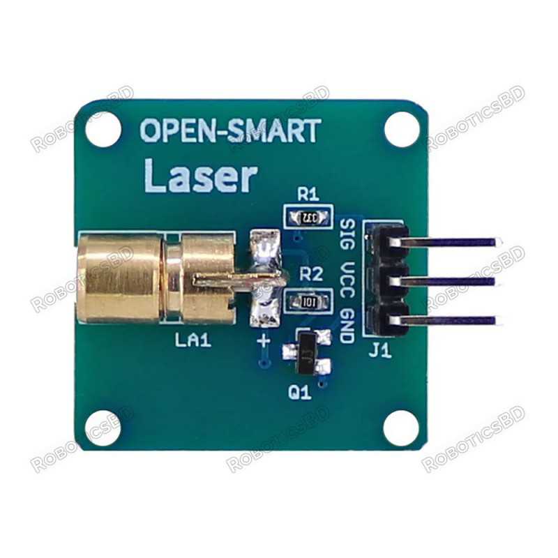 Open Smart 5V 650nm Laser Sensor Module 6mm Red Laser Dot Diode Copper Head with Triode Current Amplifier Robotics Bangladesh Open Smart 5V 650nm Laser Sensor Module 6mm Red Laser Dot Diode Copper Head with Triode Current Amplifier Robotics Bangladesh