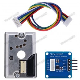 Open Smart PM2.5 Optical Powder Smoke Detector Module With Adapter For Arduino Robotics Bangladesh