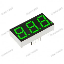 0.56 Inch 3 Digit 7 Segment Green Common Anode Display Robotics Bangladesh
