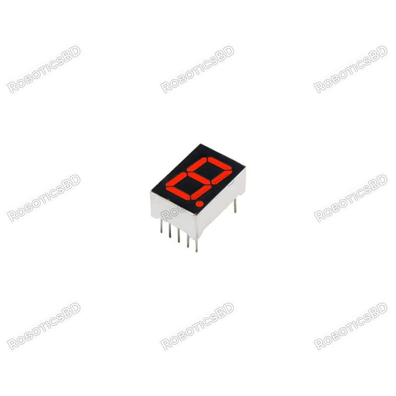 0.39 Inch 1 Digit 7 Segment Red Common Anode Display Robotics Bangladesh 0.39 Inch 1 Digit 7 Segment Red Common Anode Display Robotics Bangladesh