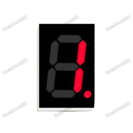 1 Inch 1 Digit 7 Segment Red Common Anode Display Robotics Bangladesh
