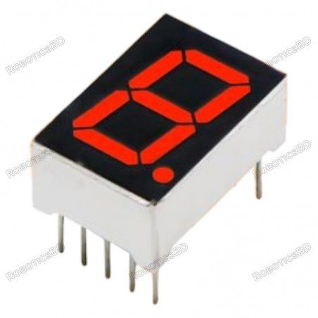 1.2 Inch 1 Digit 7 Segment Red Common Anode Display Robotics Bangladesh
