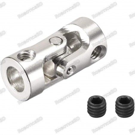 Universal 4mm - 6mm Rotatable Steering Shaft Coupler Robotics Bangladesh