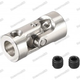 Universal 6mm - 6mm Rotatable Steering Shaft Coupler Robotics Bangladesh