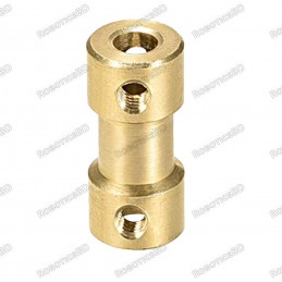 4mm to 6mm Bore Rigid Copper Shaft Coupler Robotics Bangladesh