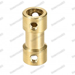 6mm to 6mm Bore Rigid Copper Shaft Coupler Robotics Bangladesh