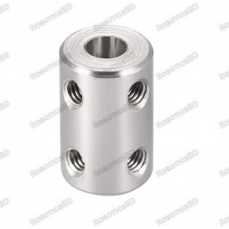 6mm to 6mm Bore Rigid SS Shaft Coupler Robotics Bangladesh