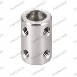 8mm to 8mm Bore Rigid SS Shaft Coupler Robotics Bangladesh