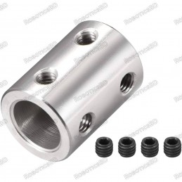 10mm to 10mm Bore Rigid SS Shaft Coupler Robotics Bangladesh