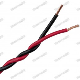 1 Meter Twisted Electrical Flexible Wire - Red Black Robotics Bangladesh