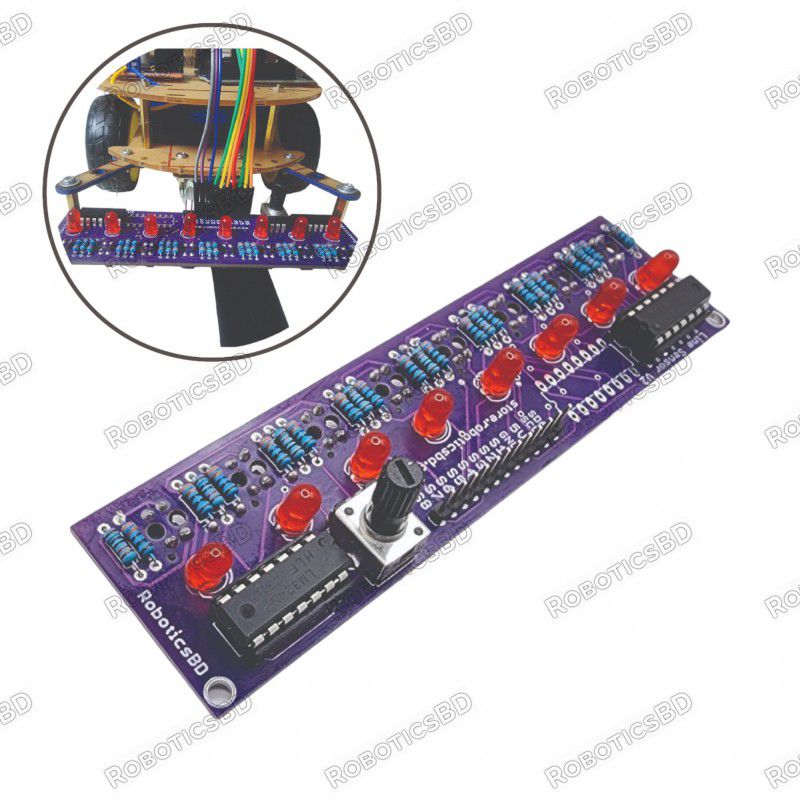 Digital Line Following Sensor 8 Array V2 Robotics Bangladesh Digital Line Following Sensor 8 Array V2 Robotics Bangladesh