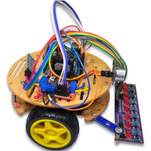 SteerEase Line Following & Obstacle Avoidance Robot - Plug and Play Robotics Bangladesh