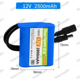 18650 12V 2800mAH Battery Pack Robotics Bangladesh