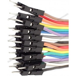 Male to Male Jumper Wires 20 Pcs 20cm Robotics Bangladesh