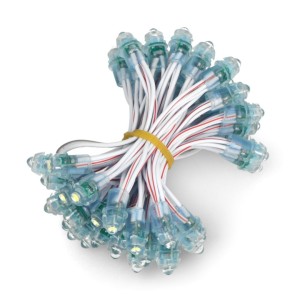 12V Pixel chain - 25x LED 5mm Yellow Robotics Bangladesh