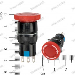 16mm Emergency Stop Push Button - AB6-V Robotics Bangladesh