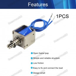 JF-0826B 12V Push Pull Solenoid Robotics Bangladesh