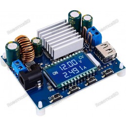 DC Buck Boost Power Module 5V-30V to 0.6V-30V 35W 4A CVCC Adjustable Step Up Down Converter with LCD Display Robotics Bangladesh