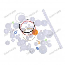 75 Pieces Gear Pack - Plastic Motor Gear Package Robotics Bangladesh