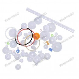 75 Pieces Gear Pack - Plastic Motor Gear Package Robotics Bangladesh